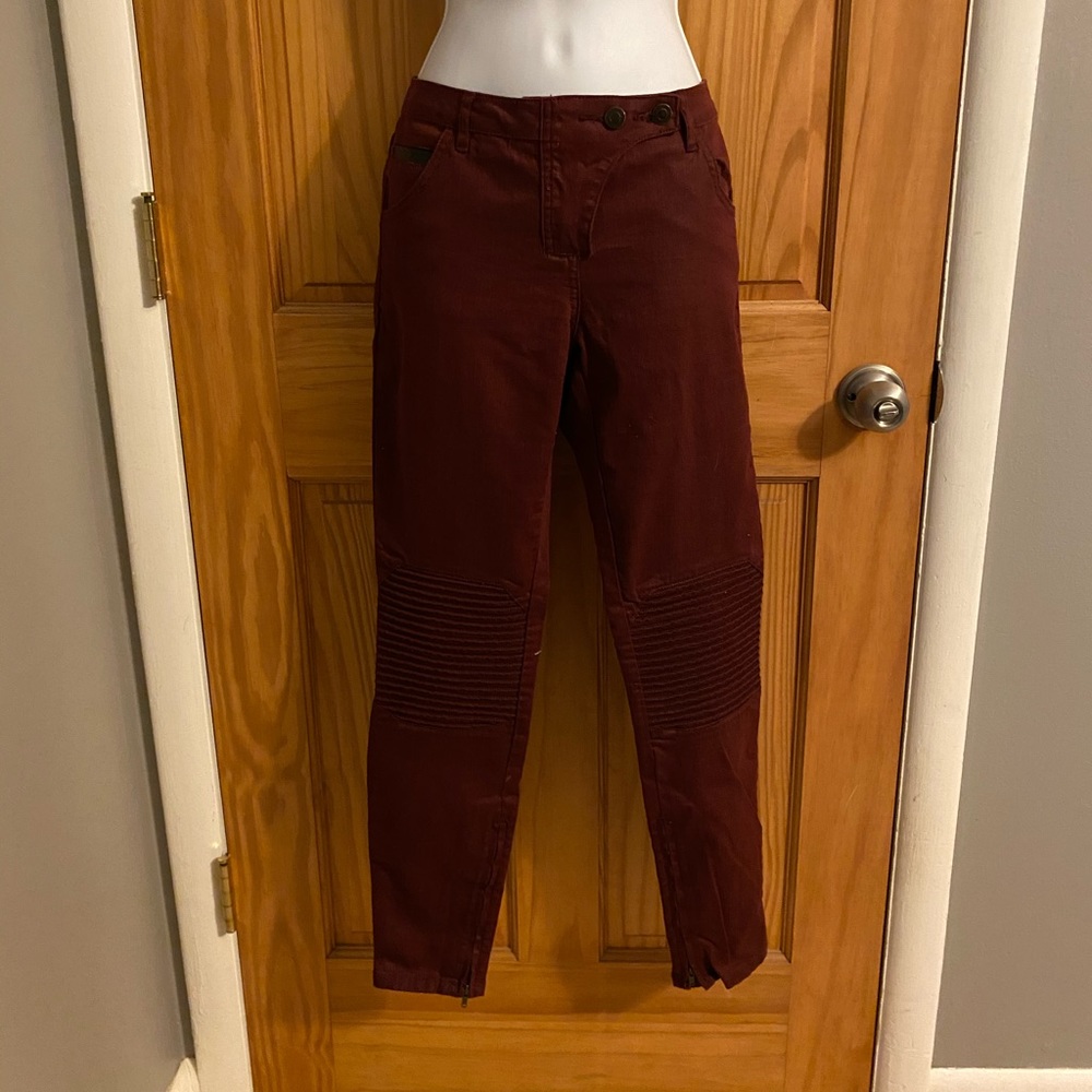 Burgundy Jeans
